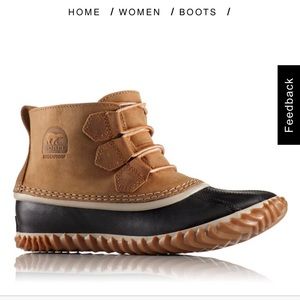 Sorel Out N About Leather Duck Boot